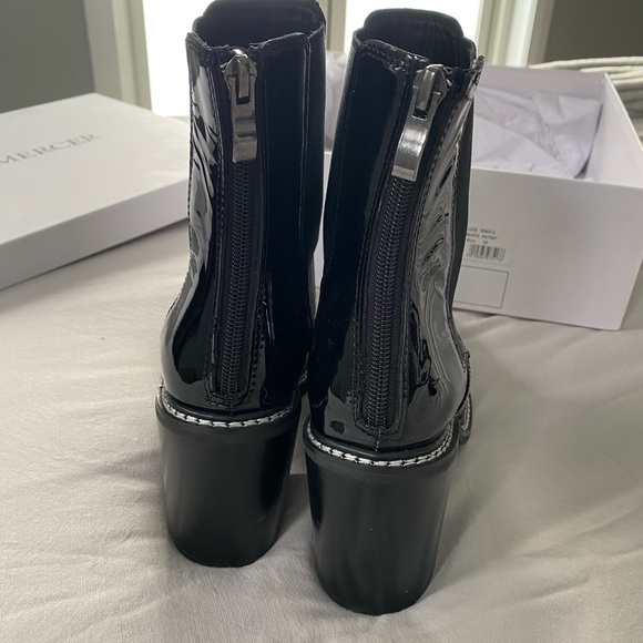 Jo mercer luxe black patent ankle boots size 39 - Picture 7 of 13